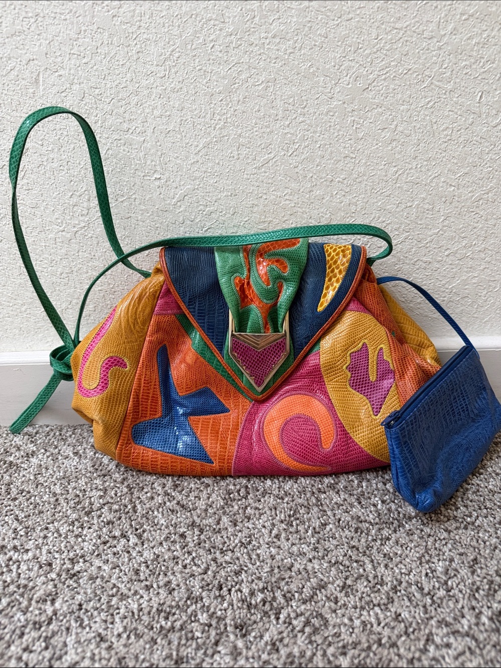 Vintage leather Sharif purse